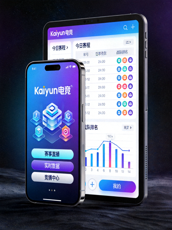 Kaiyun电竞官方APP在手机和平板设备上的界面展示效果图